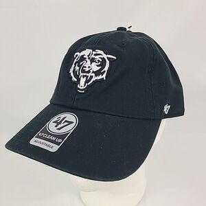 NEW Chicago Bears '47 Brand Black Clean Up Adjustable Dad Hat